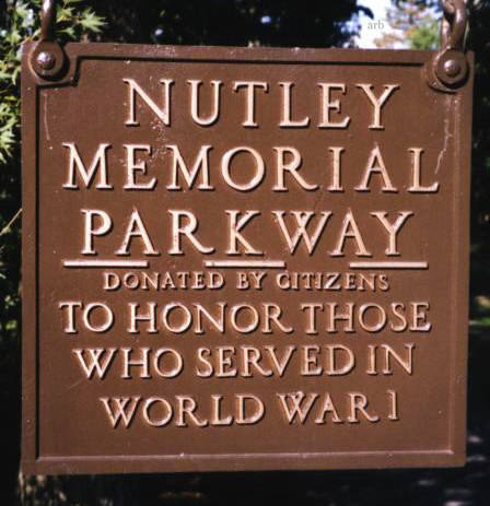 Nutley Memorial Parkway spans three separate parks, Nutley NJ
