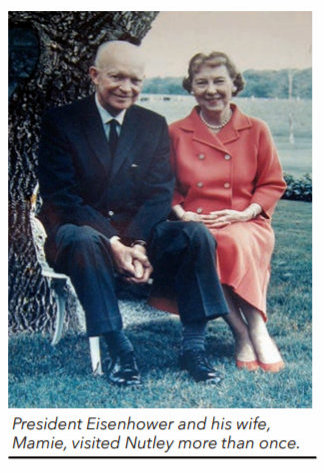 Dwight D. Eisenhower, 34th President visited Mamie's family in Nutley NJ