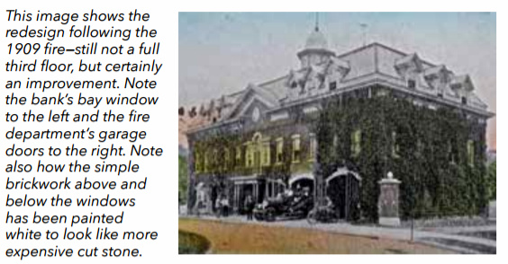 Nutley Town Hall redesign after 1909 fire, Nutley NJ