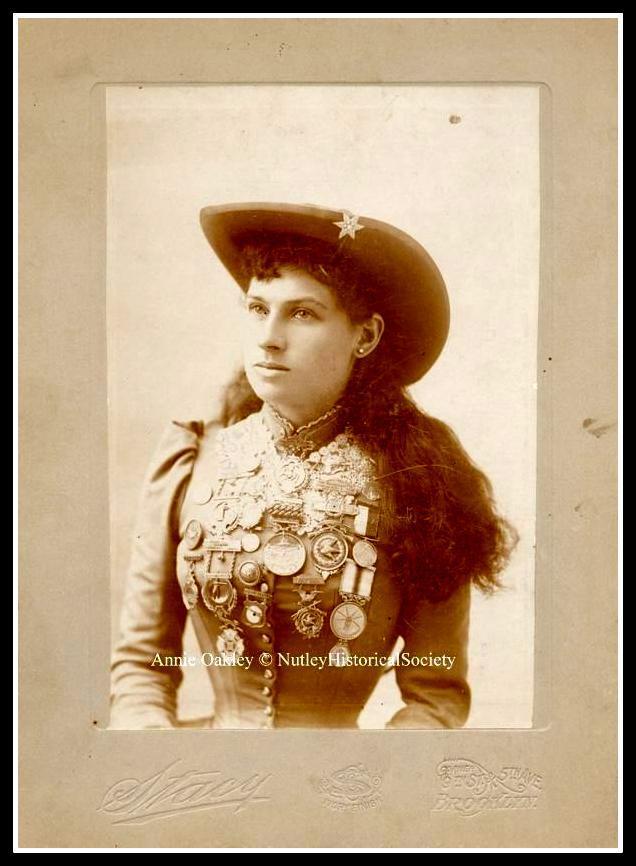 Sharpshooter Annie Oakley lived in Nutley, N.J. 1894