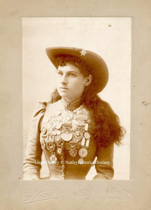 Annie Oakley lived in Nutley, NJ, see her antiques in Nutley Museum