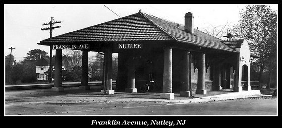 Franklin Avenue, Nutley, Erie Railroad Station - Nutley Historical Society Archives