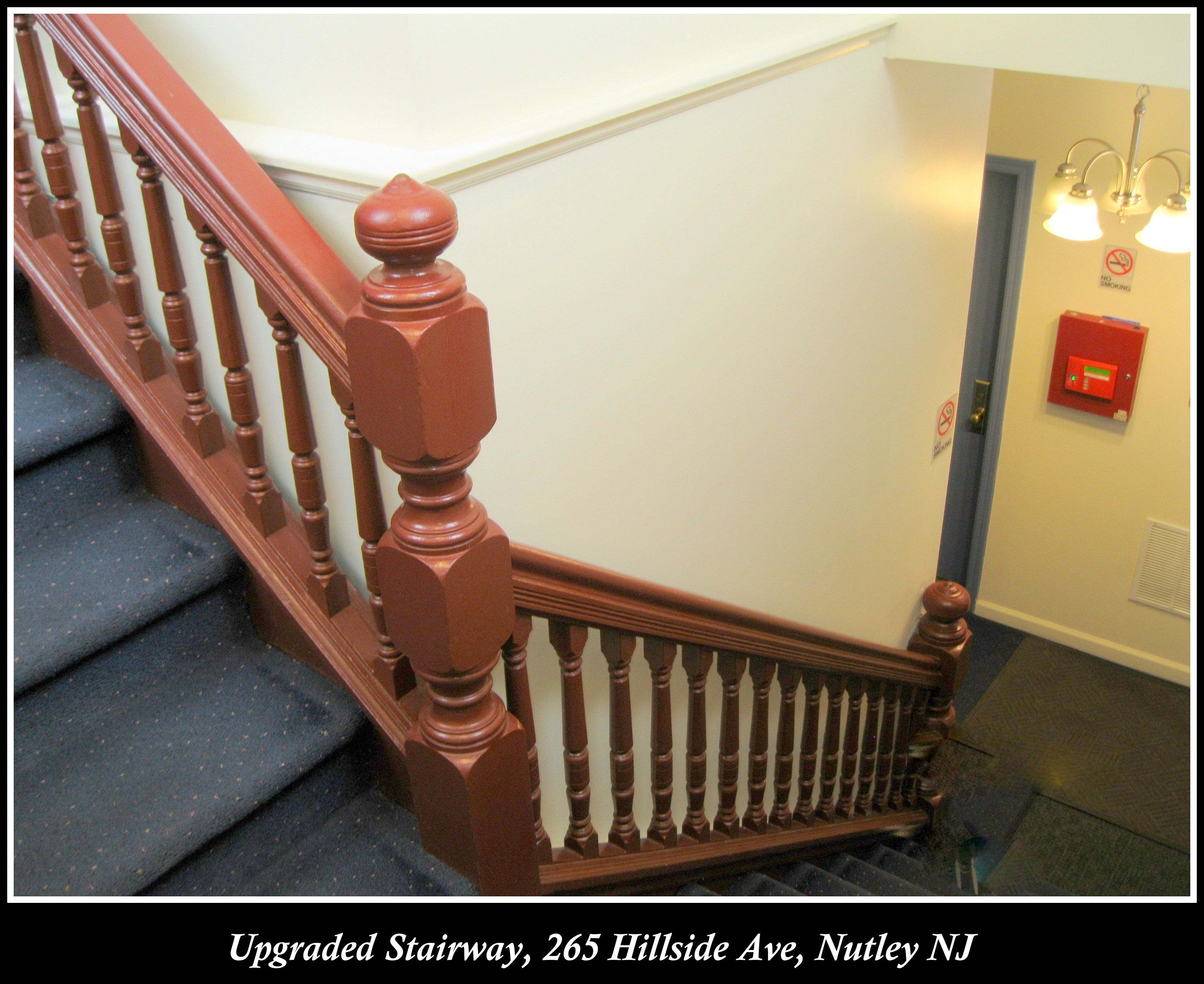 Upgraded Stairway, Rooming House, 265 Hillside Ave, Nutley NJ