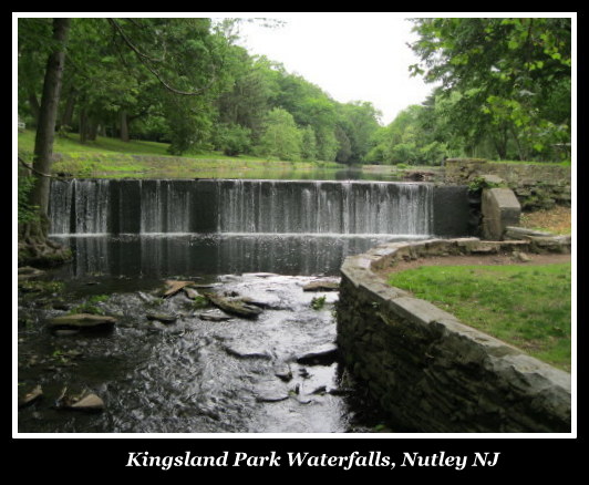 Kingsland Park Waterfalls, Nutley NJ, David Wilson author