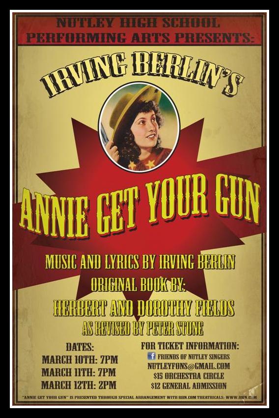 Nutley NJ Museum Exhibit: Annie Get Your Gun, Nutley High Performing Arts