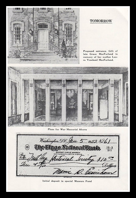 Nutley NJ Museum Dedication, 1954: Mamie Eisenhower, War Memorial Alcove