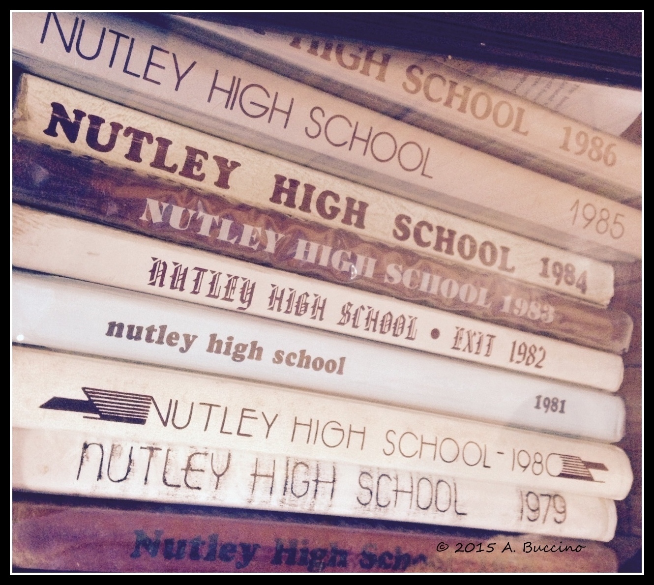 Nutley NJ Museum Exhibit: Nutley High School 'Exit' yearbooks