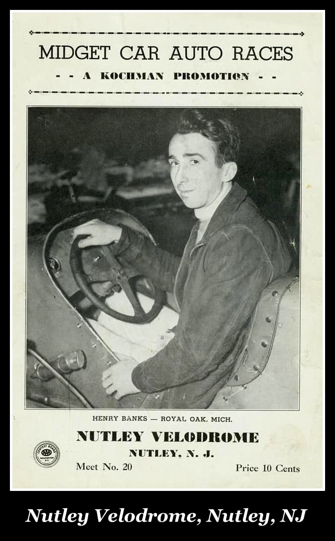 Nutley Velodrome, Nutley, NJ, Midget Car racing, Kochman Promotions, Nutley Historical Society