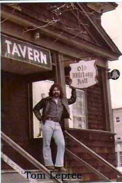 Tom Lepree, visits Old Military Hall tavern, Nutley, N.J.