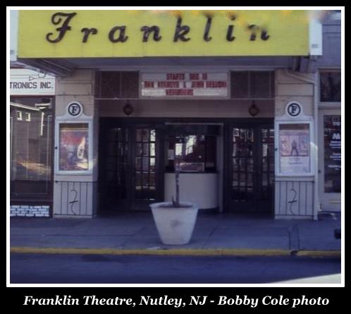 Franklin Theatre, Nutley NJ, Bobby Cole photo collection