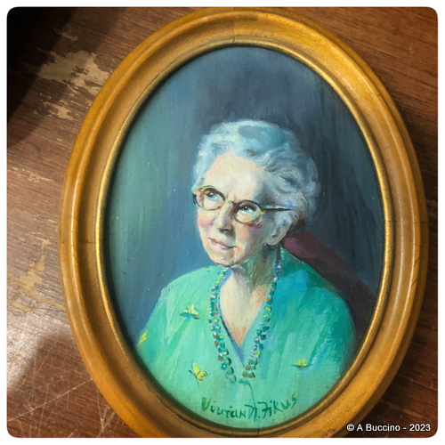 Cameo Portrait of Ann A. Troy by Vivian Noyes Fikus