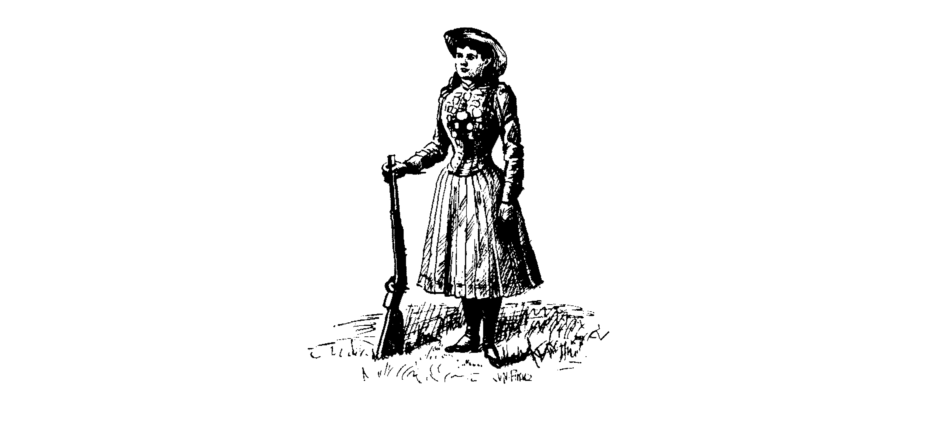 Illustration of Annie Oakley