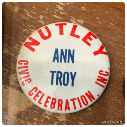 Nutley Civic Celebration, Inc. Ann Troy pin