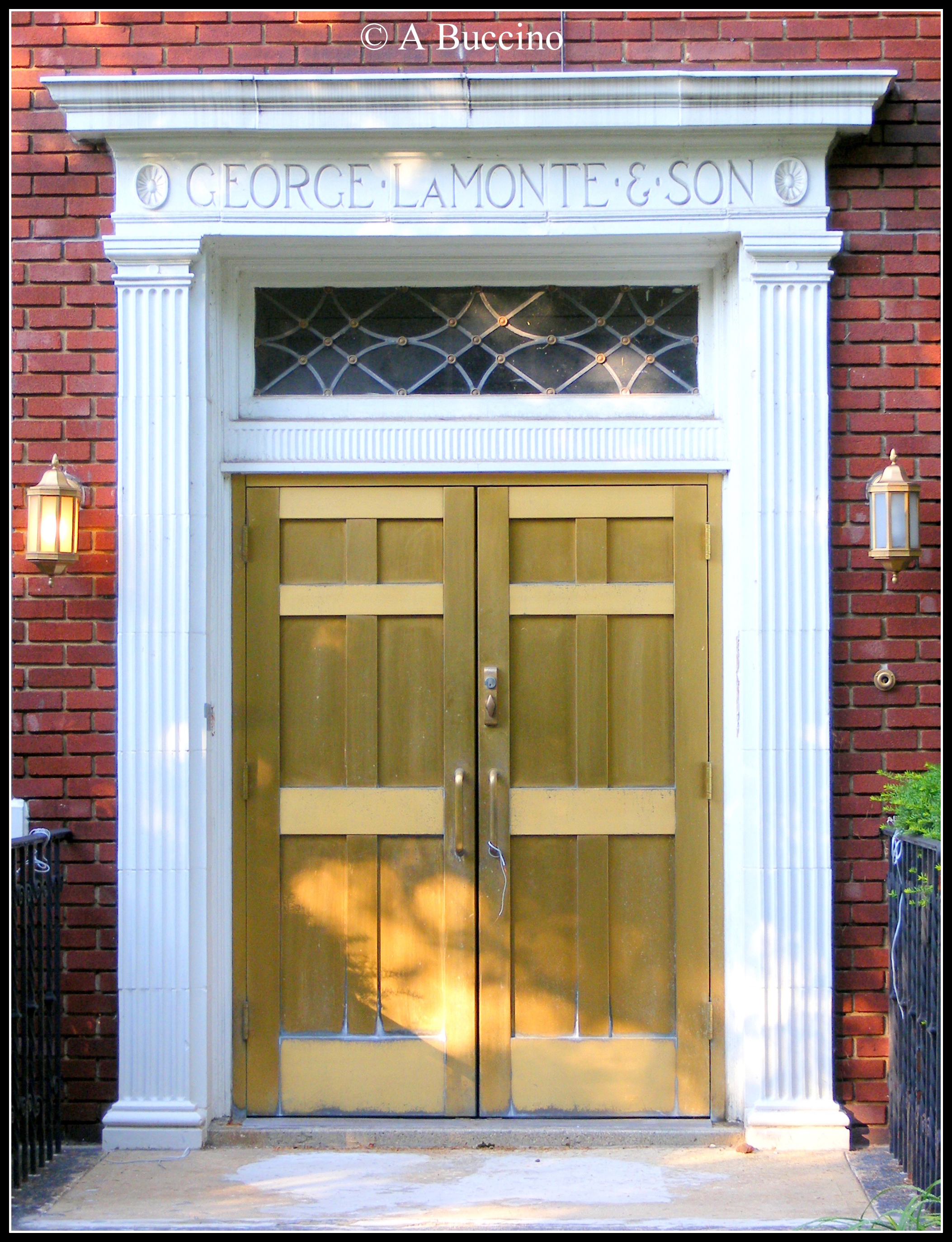 LaMonte and Son Front Door Photograph