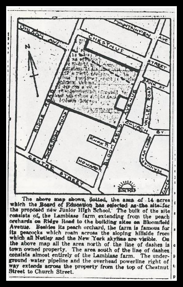 Newspaper map of Lambiase Farm
