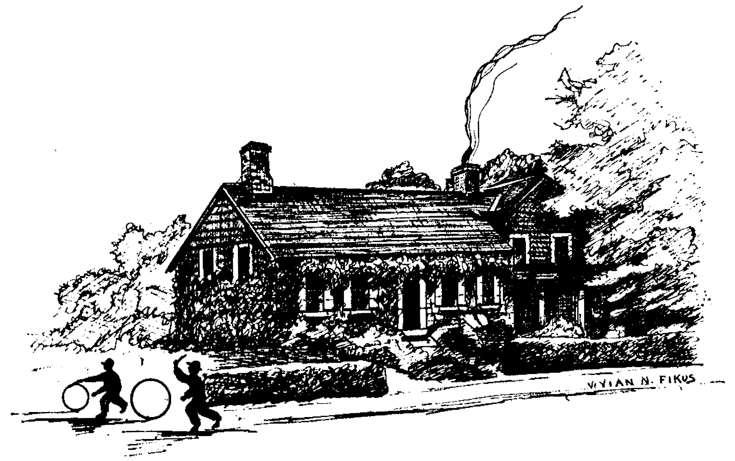 Illustration of the Vreeland Homestead