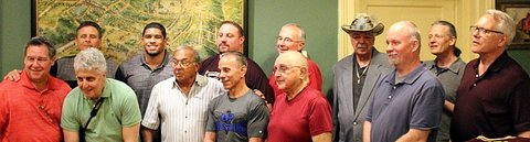 Group photo at Wrestling History Event